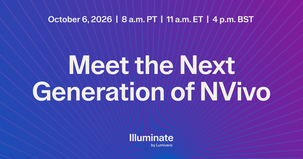 lluminate: Introducing the Next Generation of NVivo
